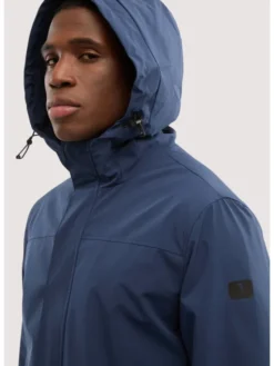 Trussardi Płaszcz zimowy R013M000031N034 Niebieski Regular Fit