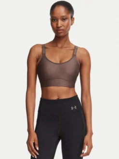 Under Armour Biustonosz sportowy Infinity Mid 2.0 Bra 1384123 Brązowy