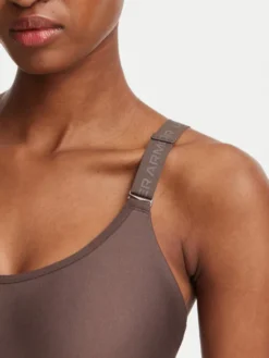 Under Armour Biustonosz sportowy Infinity Mid 2.0 Bra 1384123 Brązowy
