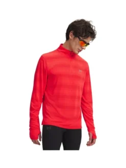 Under Armour Bluza techniczna UA-6010887-713 Czerwony Regular Fit