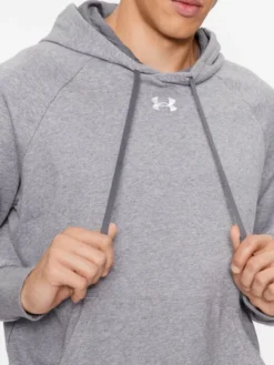 Under Armour Bluza Ua Rival Fleece Hoodie 1379757 Szary Loose Fit