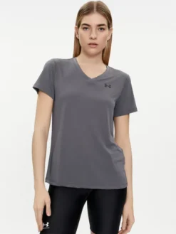 Under Armour Koszulka techniczna Tech Ssv- Solid 1384229-025 Szary Loose Fit