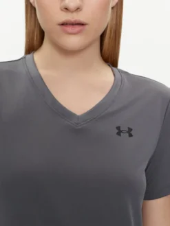 Under Armour Koszulka techniczna Tech Ssv- Solid 1384229-025 Szary Loose Fit