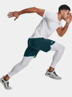 Under Armour Legginsy 1361586-100 Biały Regular Fit