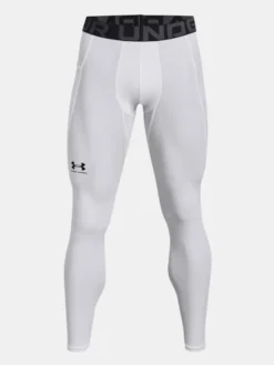 Under Armour Legginsy 1361586-100 Biały Regular Fit