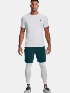 Under Armour Legginsy 1361586-100 Biały Regular Fit