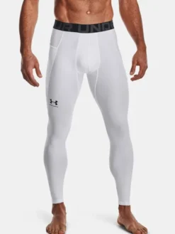 Under Armour Legginsy 1361586-100 Biały Regular Fit