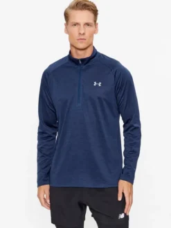 Under Armour Longsleeve Ua Tech 2.0 1/2 Zip 1328495 Niebieski Loose Fit