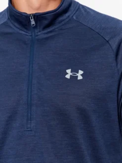 Under Armour Longsleeve Ua Tech 2.0 1/2 Zip 1328495 Niebieski Loose Fit