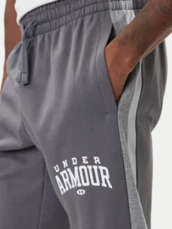 Under Armour Spodnie dresowe Ua Rival Fleece Colorblock 6003954 Szary Loose Fit