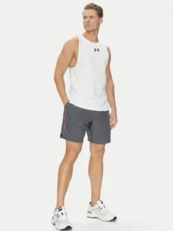 Under Armour Szorty sportowe Ua Woven Wdmk Shorts 1383356 Szary Loose Fit