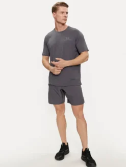 Under Armour Szorty sportowe Ua Woven Wdmk Shorts 1383356-025 Szary Loose Fit