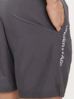Under Armour Szorty sportowe Ua Woven Wdmk Shorts 1383356-025 Szary Loose Fit