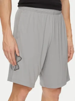 Under Armour Szorty sportowe Ua Tech Graphic Short 1306443-035 Szary Loose Fit