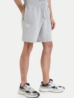 Under Armour Szorty sportowe UA Icon Fleece 1380377 Szary Regular Fit