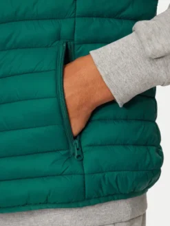 United Colors Of Benetton Kamizelka 2BA2UJ005 Zielony Regular Fit