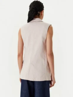 United Colors Of Benetton Kamizelka 29KBDJ00W Beżowy Regular Fit