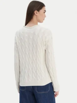 United Colors Of Benetton Sweter 1335D2467 Biały Regular Fit