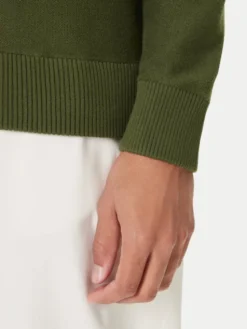 United Colors Of Benetton Sweter 1V4KU10AF Zielony Regular Fit