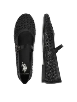 U.S. Polo Assn. Baleriny EO-LARISA001W/6L1 Czarny