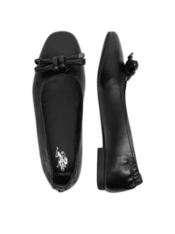 U.S. Polo Assn. Baleriny EO-OXANA001W/6L1 Czarny