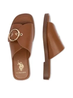 U.S. Polo Assn. Klapki EO-MARINA002W/6Y1 Brązowy