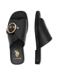 U.S. Polo Assn. Klapki EO-MARINA002W/6Y1 Czarny