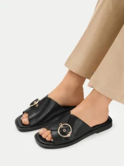 U.S. Polo Assn. Klapki EO-MARINA002W/6Y1 Czarny