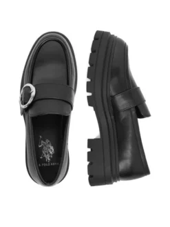 U.S. Polo Assn. Loafersy EO-SVETA001W/GY1 Czarny