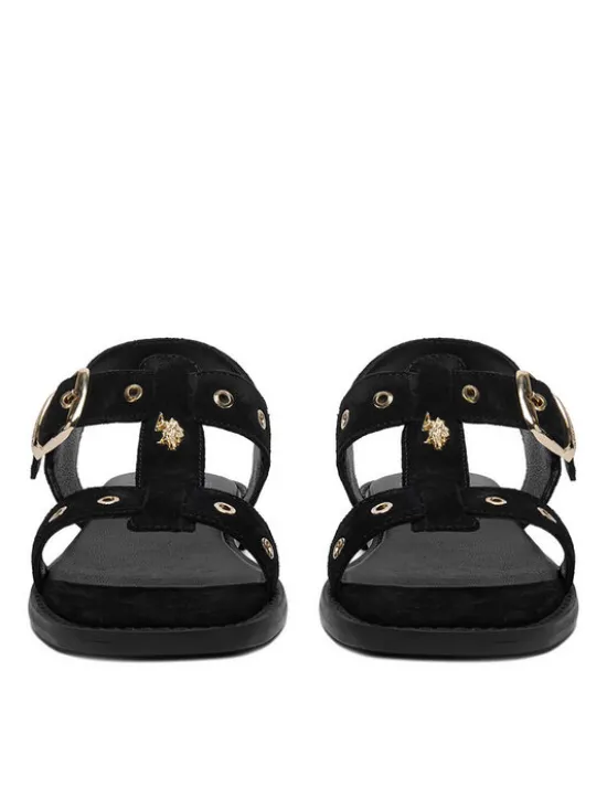 U.S. Polo Assn. Sandały EO-ALYS001W/6S1 Czarny