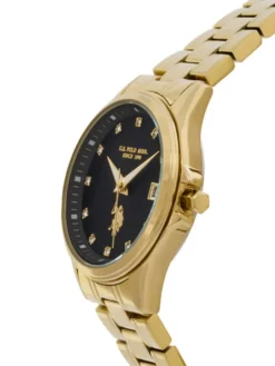 U.S. Polo Assn. Zegarek Louise USP8484BK Złoty