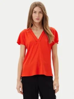 Vero Moda Bluzka Bella 10327551 Czerwony Regular Fit