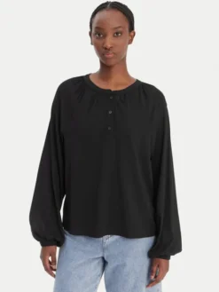Vero Moda Bluzka Vmbella 10334524 Czarny Loose Fit