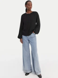 Vero Moda Bluzka Vmbella 10334524 Czarny Loose Fit
