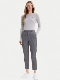 Vero Moda Chinosy Maya 10331952 Szary Tapered Fit