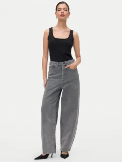 Vero Moda Jeansy Billie 10336831 Szary Loose Fit