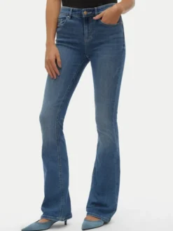 Vero Moda Jeansy Flash 10302478 Niebieski Flared Fit