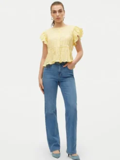 Vero Moda Jeansy Tessa 10315494 Niebieski Straight Fit