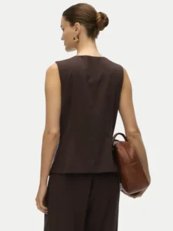 Vero Moda Kamizelka Sigga 10336320 Brązowy Regular Fit