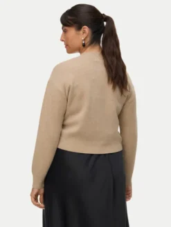 Vero Moda Kardigan Gold Art 10332210 Beżowy Regular Fit