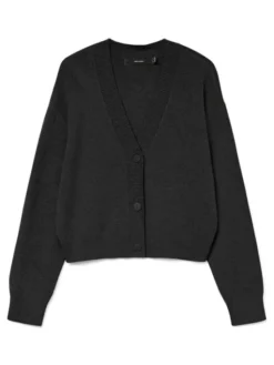 Vero Moda Kardigan Gold Art 10332210 Czarny Regular Fit