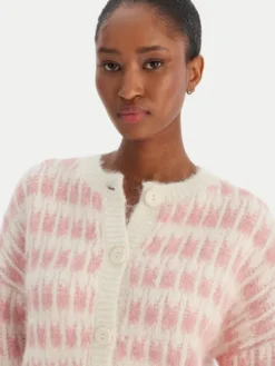 Vero Moda Kardigan Lisa 10336622 Beżowy Regular Fit