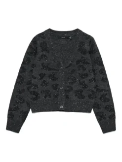 Vero Moda Kardigan Zuzu 10339337 Szary Regular Fit
