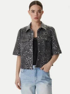 Vero Moda Koszula jeansowa Bella 10336318 Szary Loose Fit