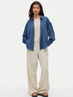 Vero Moda Koszula Melaney 10316389 Granatowy Loose Fit