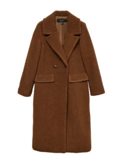 Vero Moda Kożuch Teresa 10333681 Brązowy Regular Fit