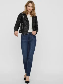 Vero Moda Kurtka z imitacji skóry Kerri 10228728 Czarny Regular Fit