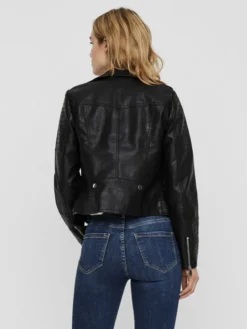 Vero Moda Kurtka z imitacji skóry Kerri 10228728 Czarny Regular Fit