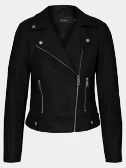 Vero Moda Kurtka z imitacji skóry Kerri 10228728 Czarny Regular Fit