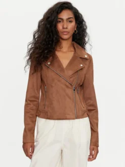 Vero Moda Kurtka z imitacji skóry Jose 10300938 Brązowy Regular Fit